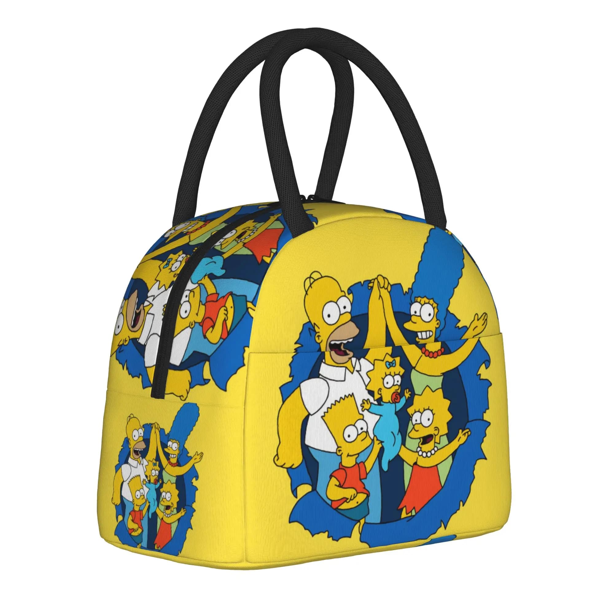 Divertenti borse termiche per il pranzo con disegni dei Simpson, borsa frigo riutilizzabile, contenitore per il pranzo, borsa porta pranzo, borse per la conservazione degli alimenti per esterni
