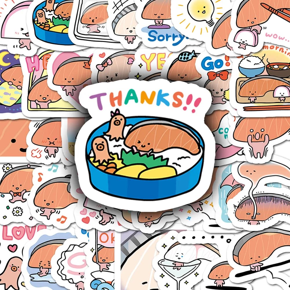 40 pieces of cartoons KIRIMIchan laptop stickers graffiti luggage skateboard phone sticker cute decal baby decal gift