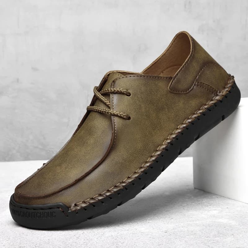Spring Soft Leather Casual Men Leather Shoes Lightweight Leather Casual Shoes Men Loafers Comfy Moccasins All-match Driving Shoe