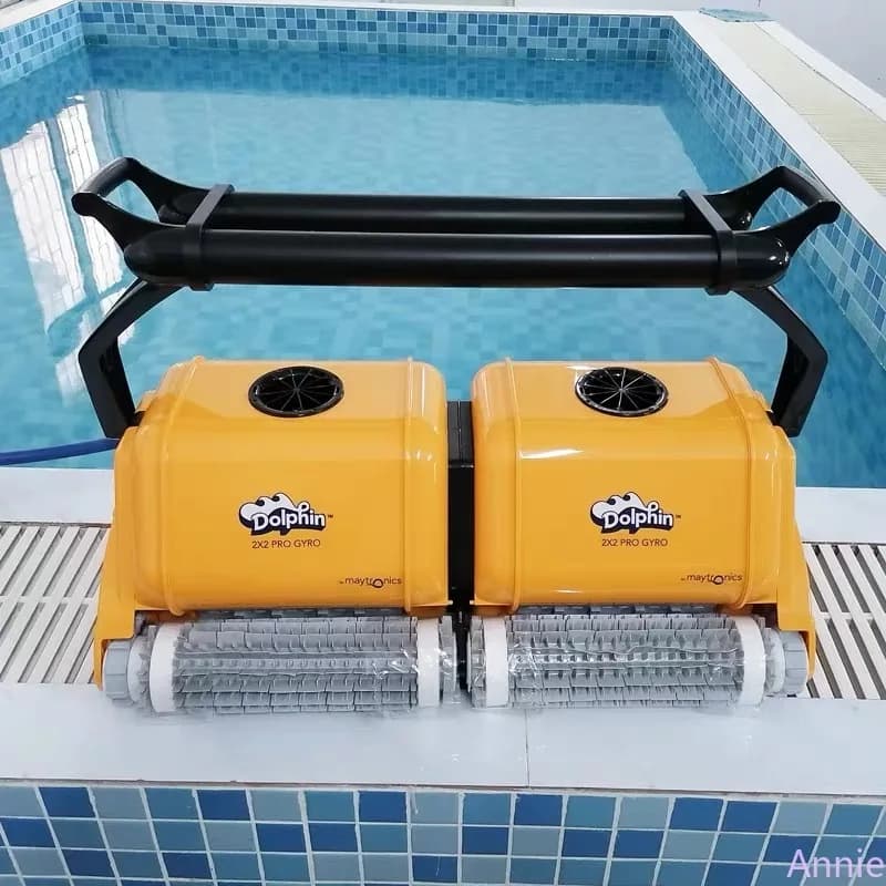 MSPowerful Dolphin 2x2 Pro Gyr Vacuum Cleaner Swimming Pool Accessories Filter Bag Cleaning Portable Automatic
