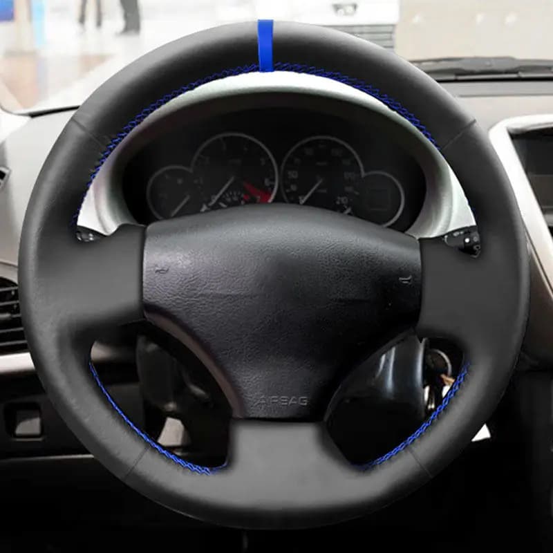 Cover for Peugeot 206 1998-2005 206 SW 2003-2005 wheel-hand braces for auto microfiber leather coating