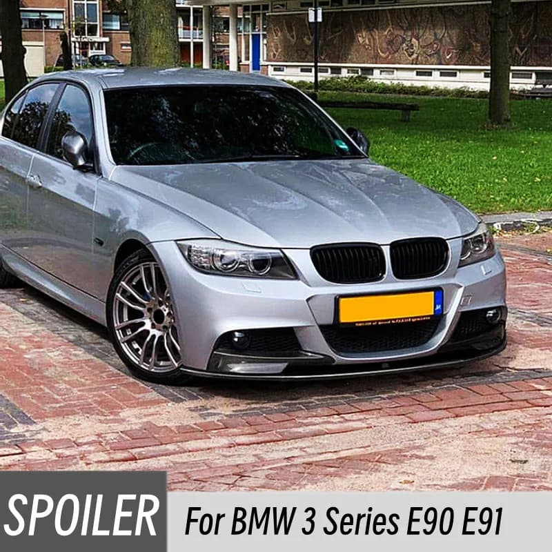 Per il periodo 2009-2012 BMW Serie 3 E90 E91 Auto Paraurti Anteriore Labbro Mento Spoiler Splitter Diffusore Bodykit M Sport Tuning Accessori