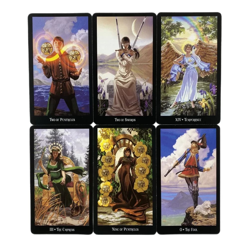 Carte dei Tarocchi delle Streghe, Mazzo da 78 Carte, Edizione in Inglese per Divinazione e Visioni, Gioco da Tavolo