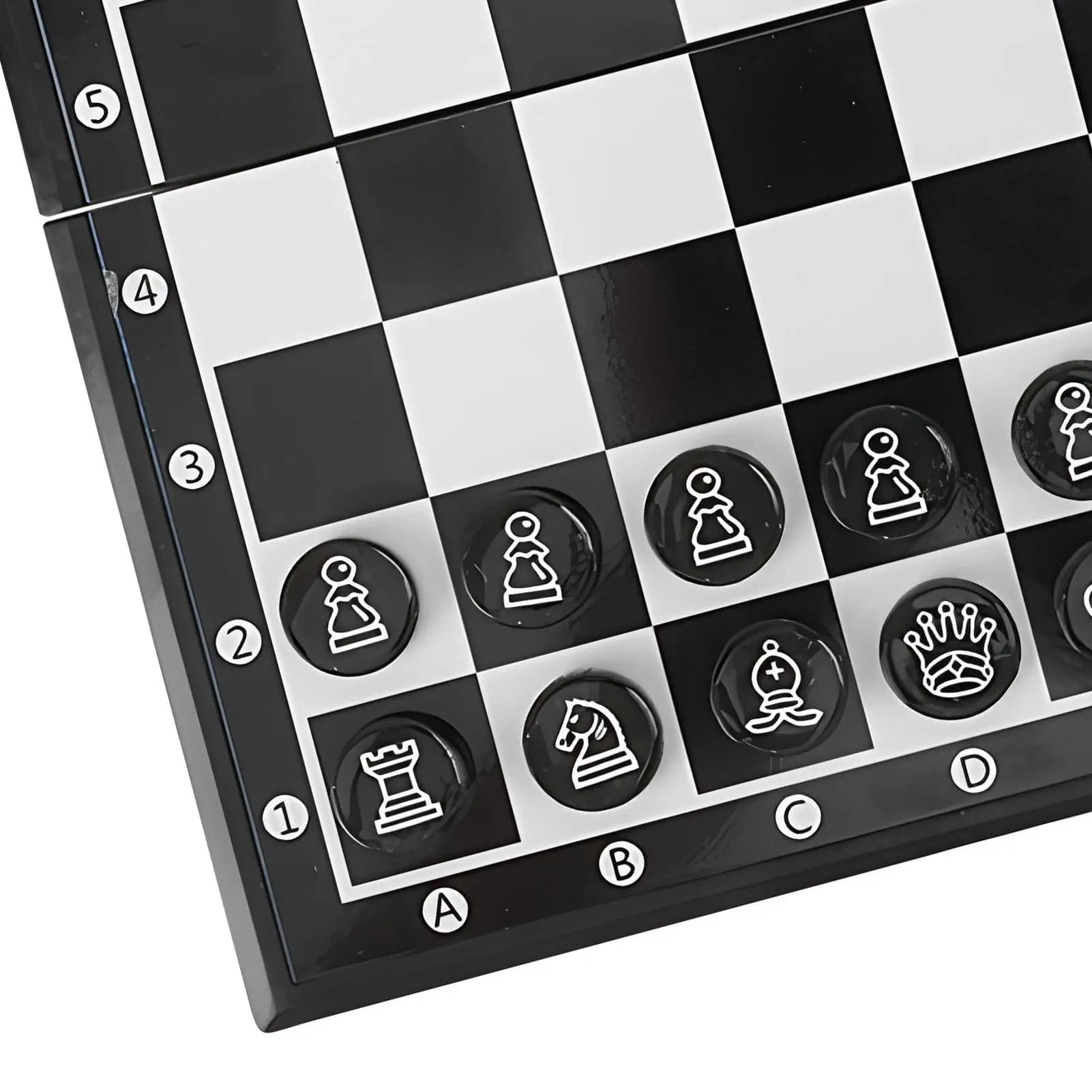 Set di scacchi per bambini Scacchiera pieghevole magnetica Gioco da tavolo per bambini Adulti Principianti Gioco professionale Tavolo da viaggio a casa