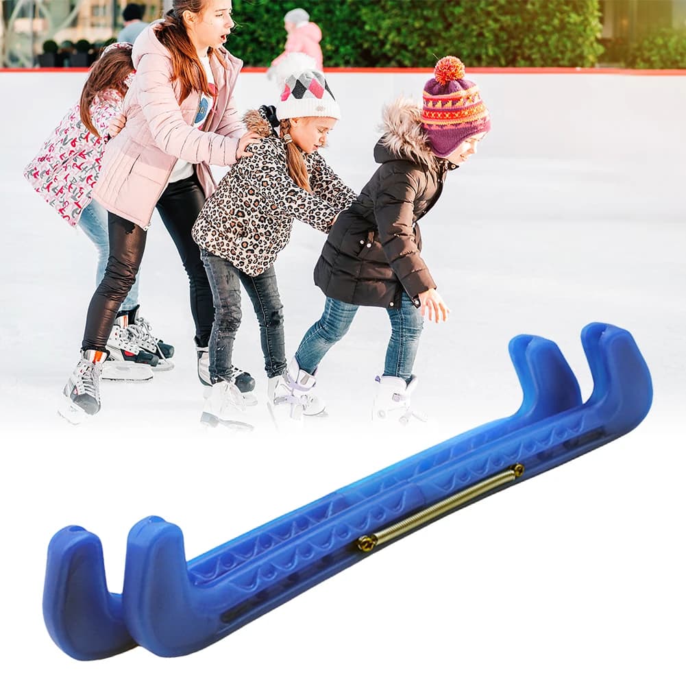 Copertura per lama per pattini da ghiaccio Protezione per pattini da ghiaccio Coperture protettive per pattini da ghiaccio regolabili Protezione protettiva per lama per pattini da hockey per bambini Adulti