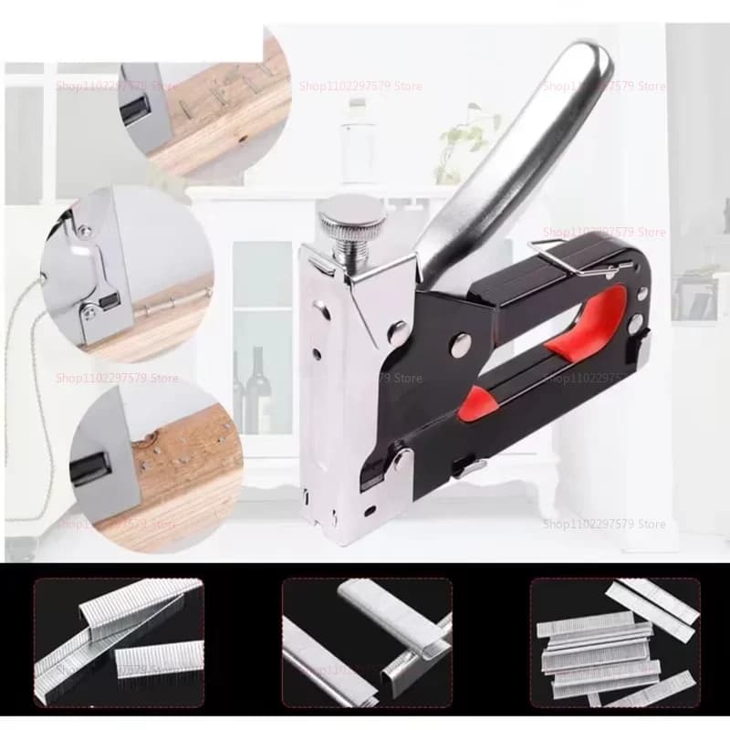 Kit 3-in-1 per Graffettatrice e Chiodatrice con 3000 Graffette, Strumenti Multifunzionali Durevoli per Uso Domestico e Professionale