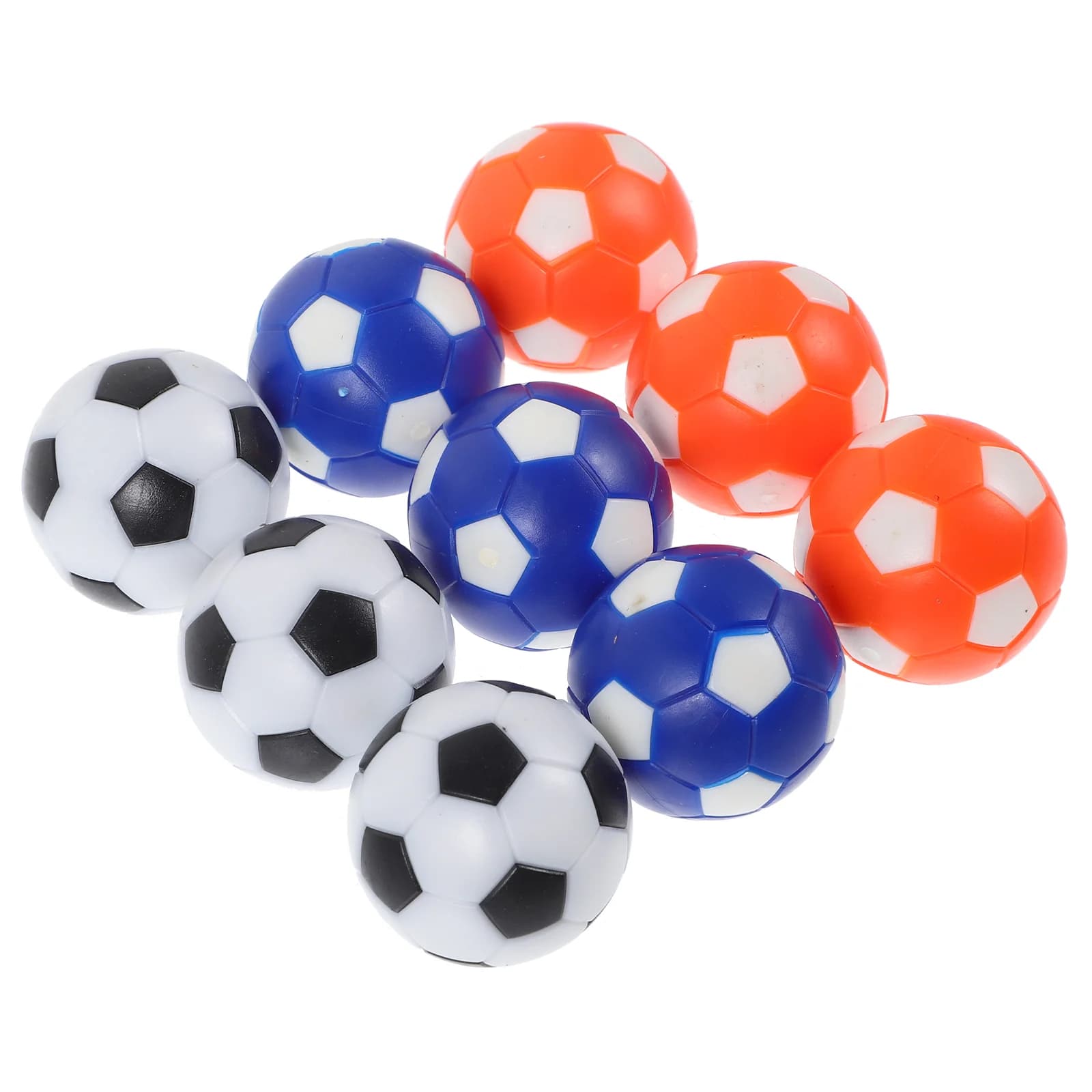 9 pezzi 28mm palloni da biliardino colorati mini accessori per giochi di calcio scrivania calcio sostituzione materiale HIPS duraturo