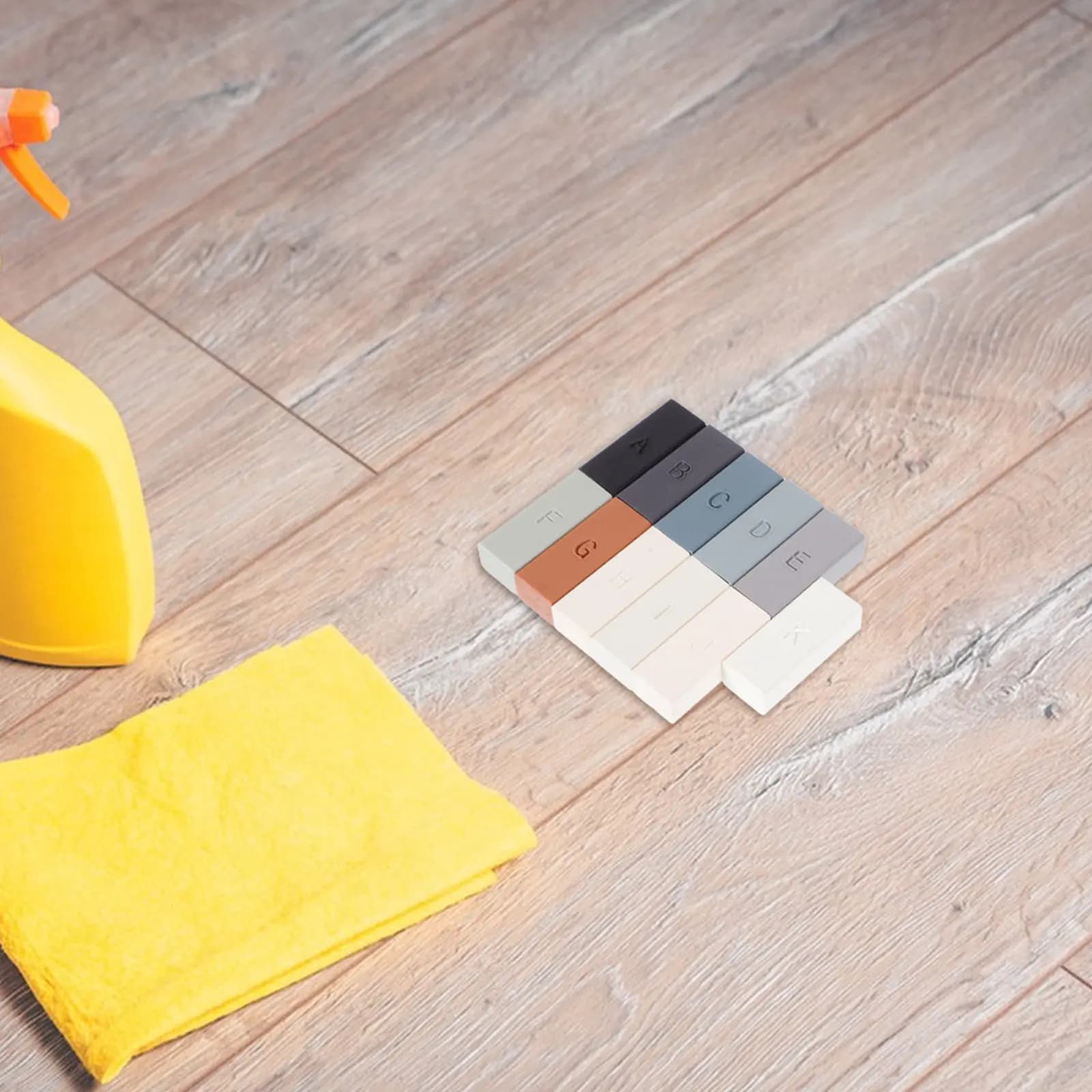Kit di Riparazione per Pavimenti in 11 Pezzi, Blocchi di Cera Impermeabili per Riparare Graffi su Pavimenti in Legno, LVT, WPC, Mobili, per Casa e Ufficio