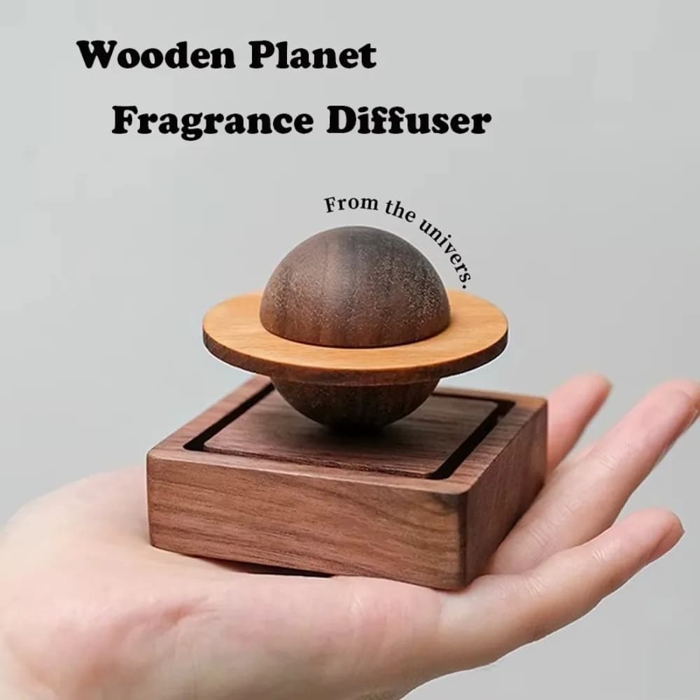 Diffusore di Profumo al Legno Senza Olio Essenziale, a Lunga Durata, a Forma di Giove, Decorazione per la Casa, Aria Fresca, Essenziale per Dormitorio, Ornamenti per Auto