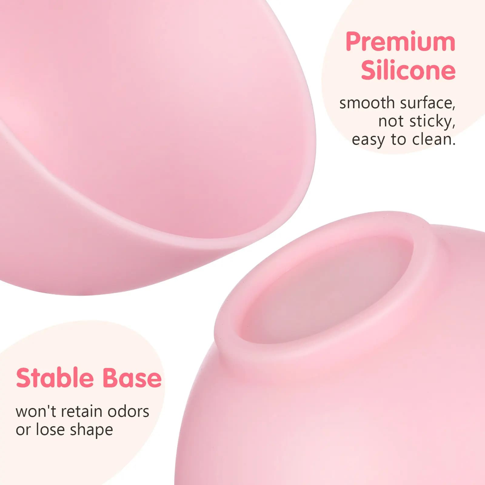 Set di 3 Ciotole in Silicone per Maschere Facciali, Strumento di Bellezza per Miscelare Maschere DIY, Set di Ciotole per Maschere di Fango, Ciotole per Salone di Bellezza