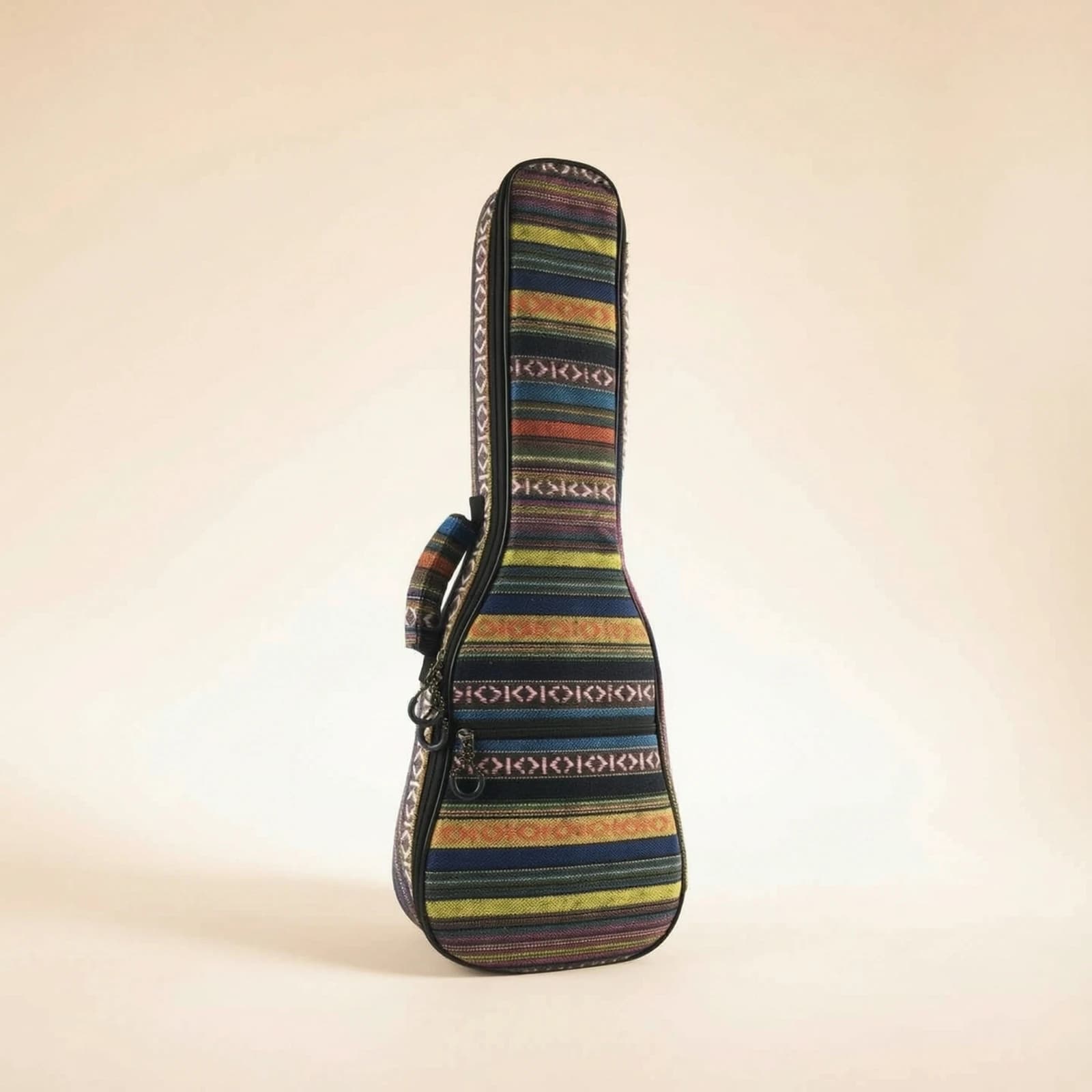 Ukulele Gig Bag Striped Ukulele Case Soft Uke Backpack Safeguarding Portable for Musicians, Travel, Lessons