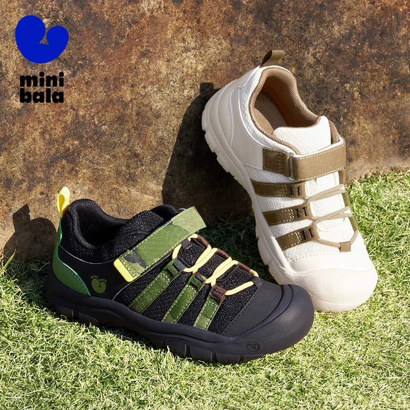 Mini Balabala Scarpe da corsa Scarpe da ginnastica sportive antiscivolo traspiranti per ragazzi e ragazze con soletta antibatterica e cinturino in velcro