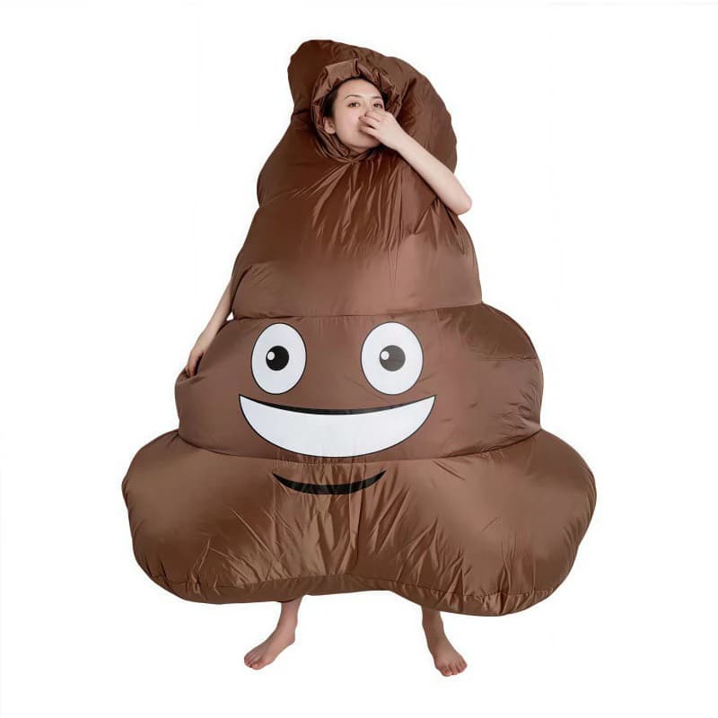 Divertente Costume Gonfiabile a Forma di Feci per Festival, Scherzi, Feste, Travestimento, Giocattolo Unico per Intrattenimento e Cosplay