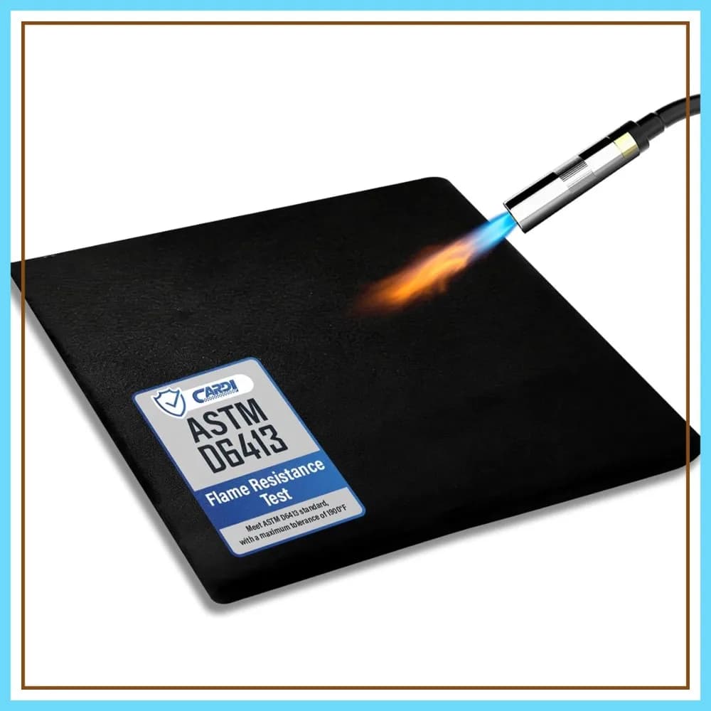 Coperta Ignifuga in Carbonio per Saldatura 18x24 Pollici, Spessore 0,2 Pollici, Resistente al Calore fino a 1900 Gradi ° F, per saldatura, brasatura, griglia, braciere