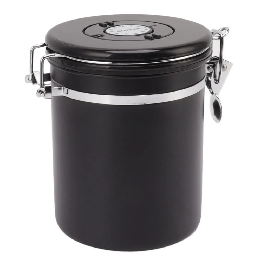 304 Stainless Steel Coffee Bean Storage Container 1.2L / 1.5L / 1.8L Sealed Coffee Tank Coffee Canister For Cereal Storage