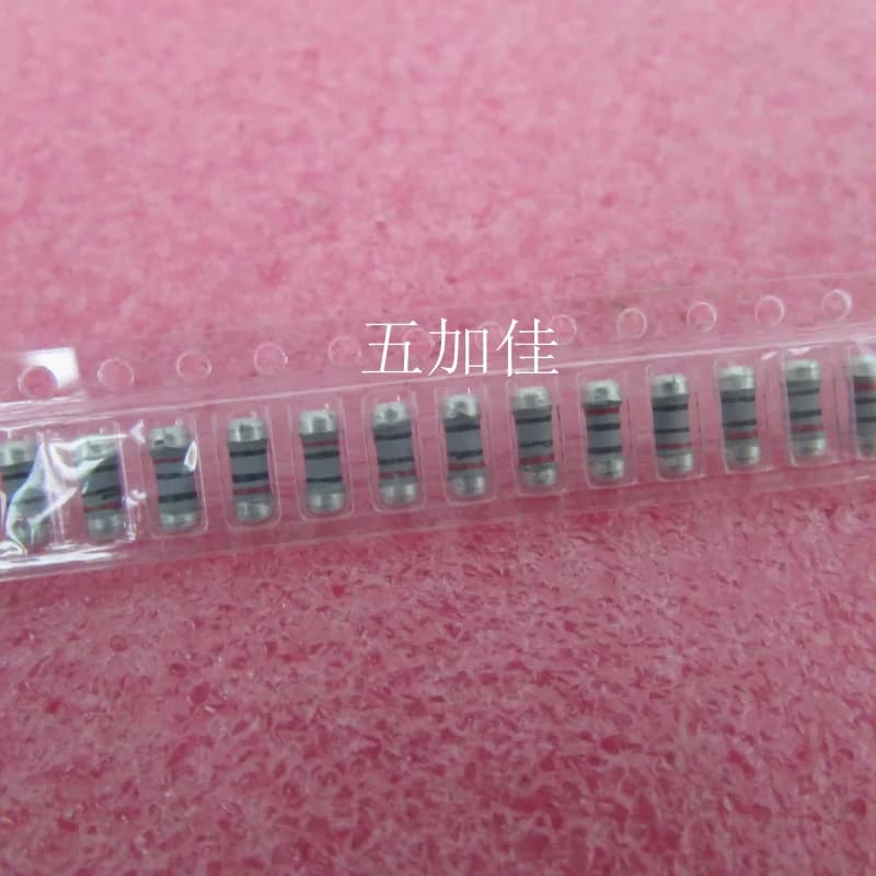 10-100pcs 0207 1W 20R 20R0 5% patch color ring resistor wafer resistor winding resistor