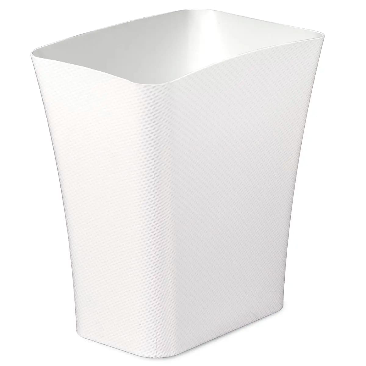 3.1 Gal Slim Trash Can for Narrow Spaces - Small Plastic Waste Basket for Bathroom, Bedroom, Office, White