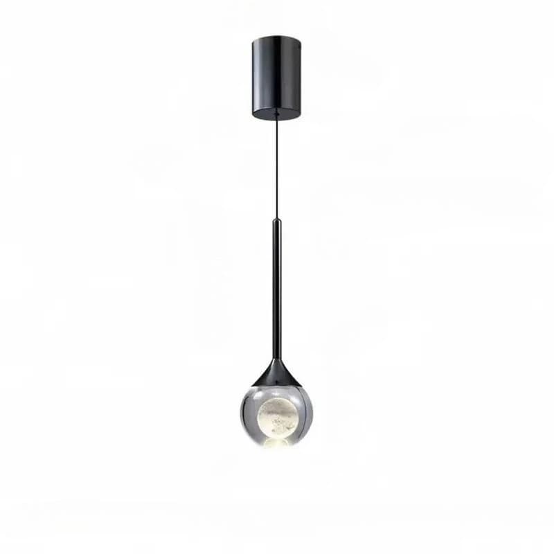 Lampade a Sospensione a Sfera di Cristallo Stile Nordico, Lampadari LED di Lusso per Camera da Letto, Sala da Pranzo e Ristorante