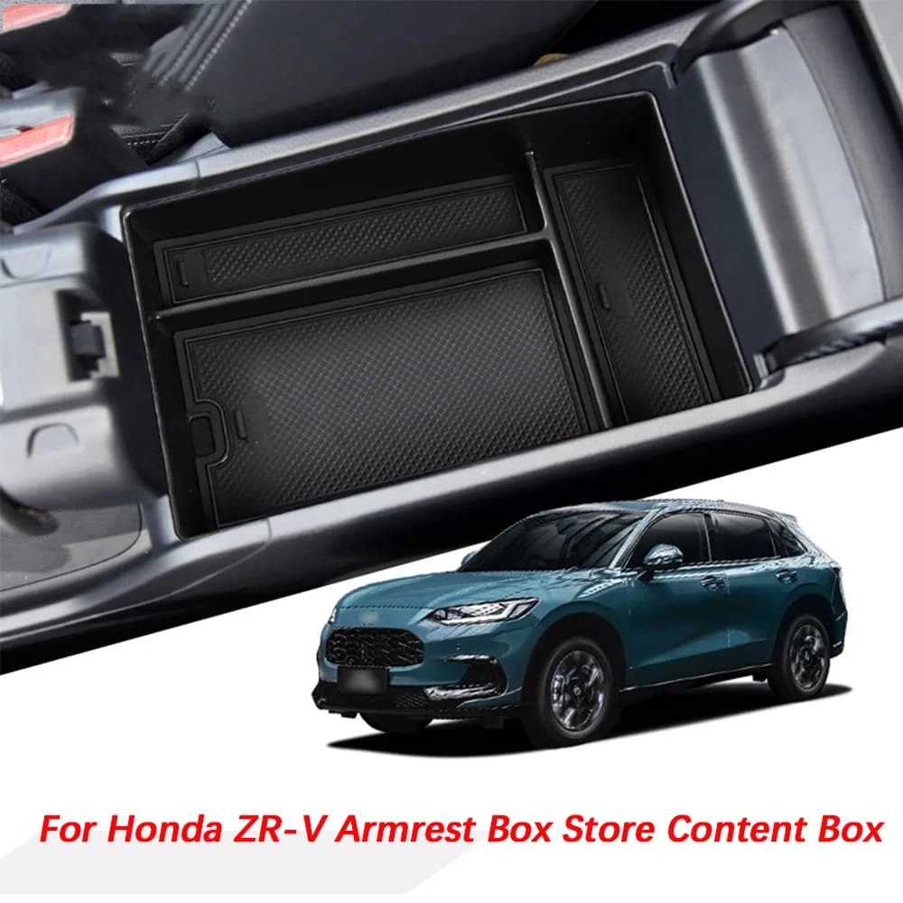 Per Honda ZRV ZR-V 2022 2023 2024: Vassoio portaoggetti per bracciolo, contenitore organizer per console centrale, accessori interni