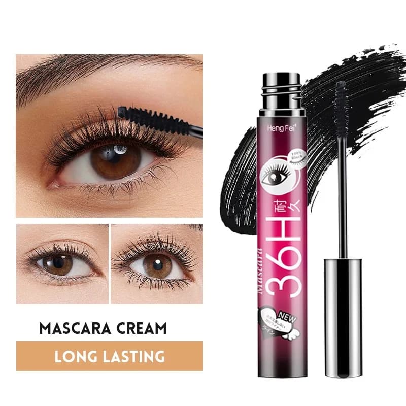 Long-lasting Mascara, Resistant to Sweat, Waterproof, Volumizing, Incurvante, Stretching with Tubular Technology for a Natural Look and Duration All Day