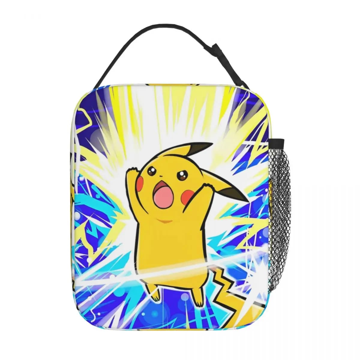 Pikachu Cartoon Borsa per il pranzo isolata Borsa per il pranzo portatile Pokemoned Borsa termica Tote Lunch Box Borsa per la conservazione degli alimenti da picnic per ufficio