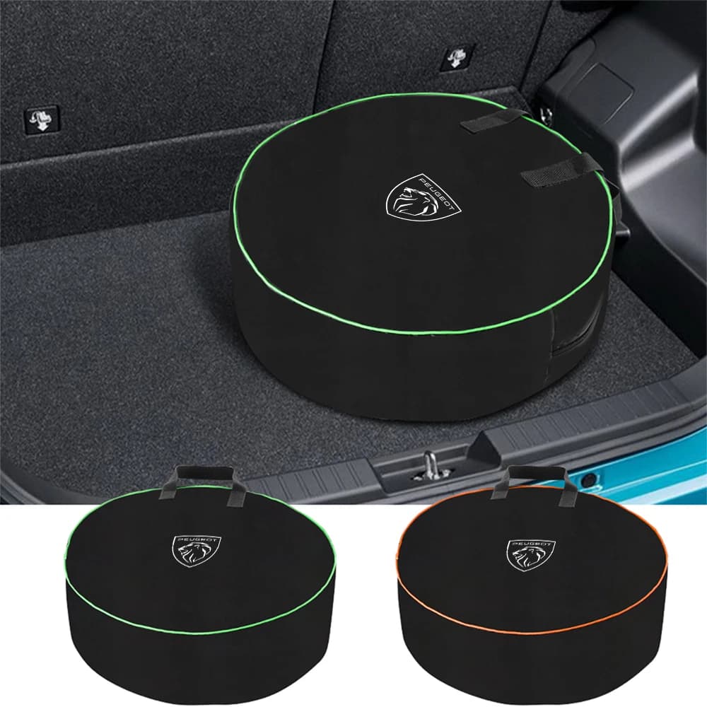 1 pz bagagliaio di un'auto organizzatore borsa cavo di ricarica scatola di immagazzinaggio per Peugeot 206 307 301 308 3008 207 208 407 408 508 2008 5008 107 205