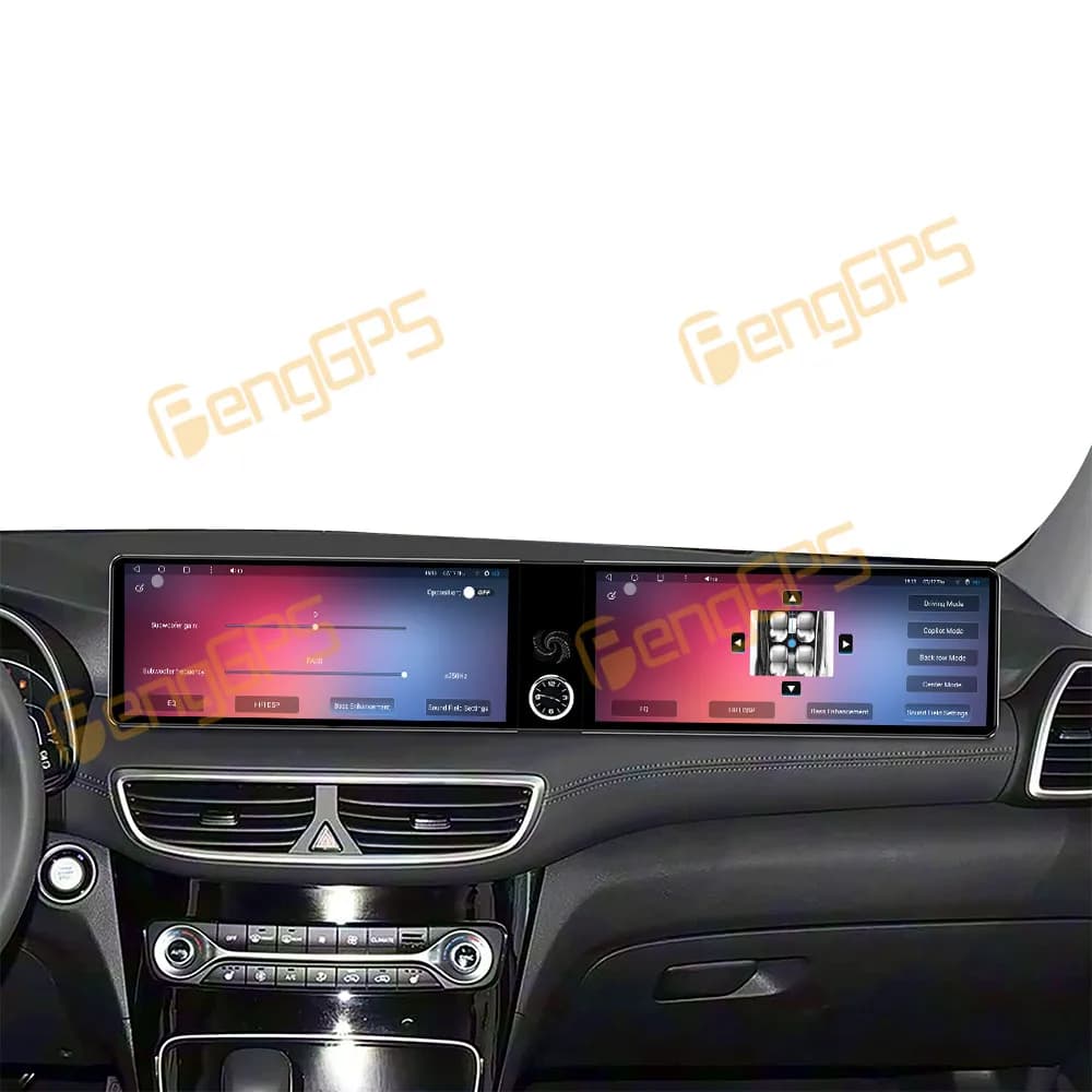 Carplay Dual 12.3" Screen Car Radio For Hyundai Tucson 2016-2019 Android 13 Multimedia Player GPS Navigation Auto DSP Head Unit