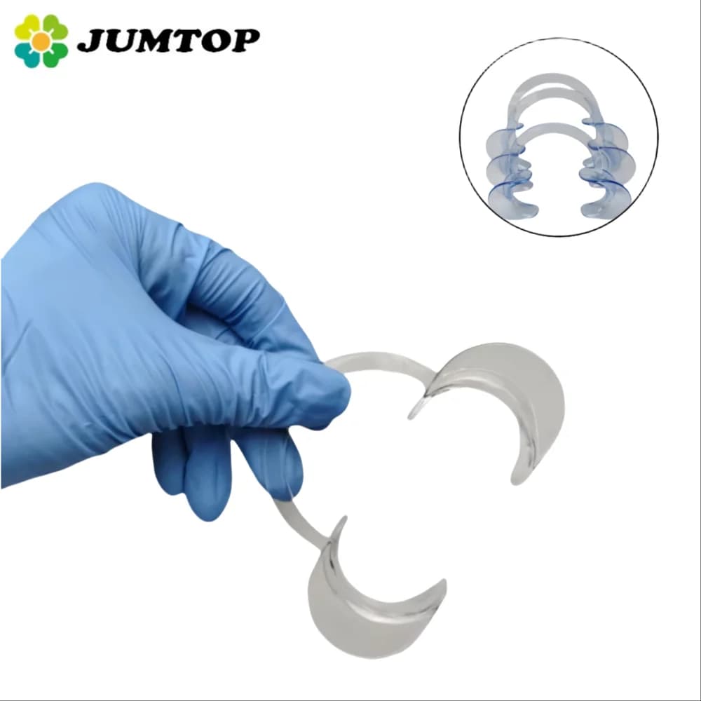 Open-mouth in the shape of C - Divaricator for cheeks and lips for dental whitening, orthodontic treatment and intraoral photography (1 piece)