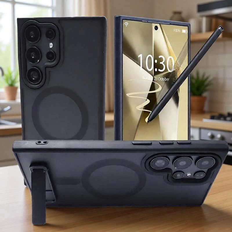 Custodia Magnetica UYUXIO con Cavalletto per Samsung Galaxy S26 A15 A16 A26 A35 A36 A55 A56 S25 S23 S22 Ultra