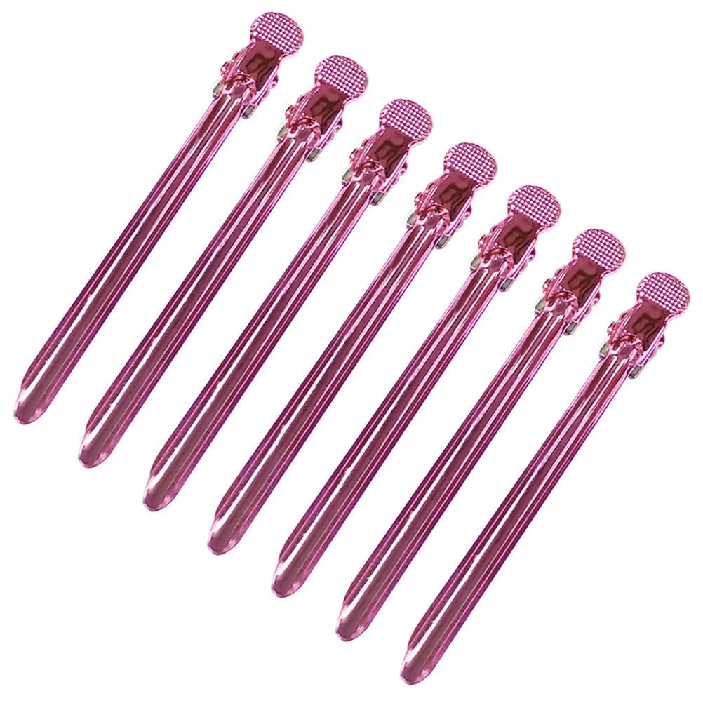 12Pcs Hairdressing Clips Stainless Steel Durable Alligator Hair Clips for Salon Styling Fixing Thick Thin Hair
