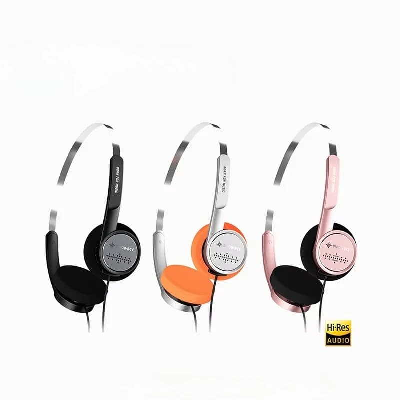 FiiO Snowsky Wind 40mm Dynamic Driver On-Ear Headphone Hi-Res Audio 3.5mm with Microphone HiFi Headset for Recording Gaming
