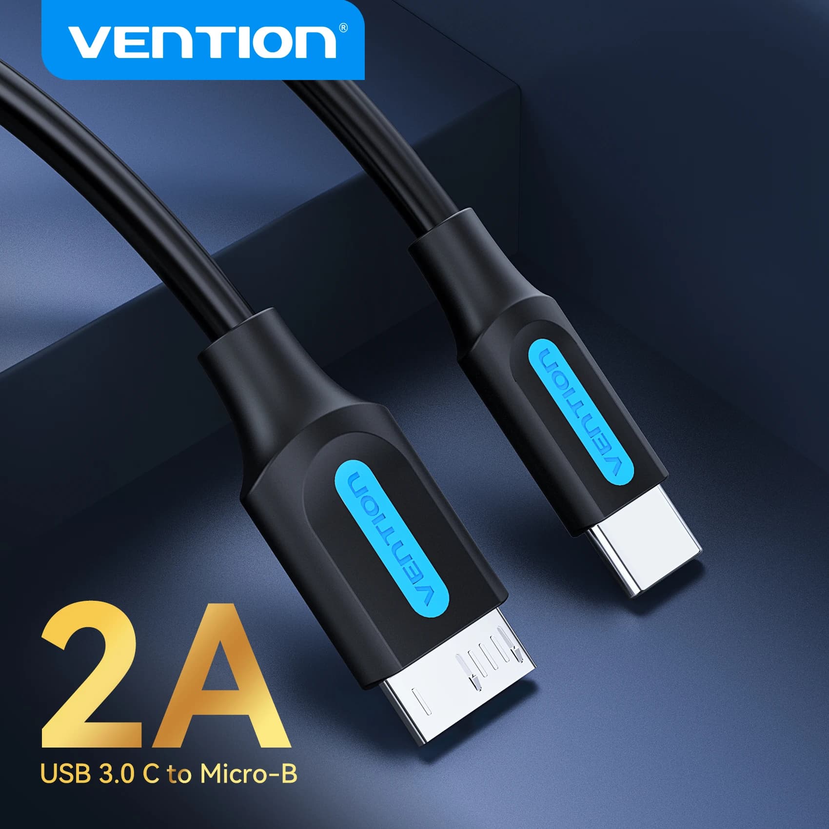 Vention USB 3.0 Tipo C a Micro B Cavo massimo da 5 Gbps per SSD HDD Disco rigido esterno MacBook PC telefono Cavo da USB C a Micro B