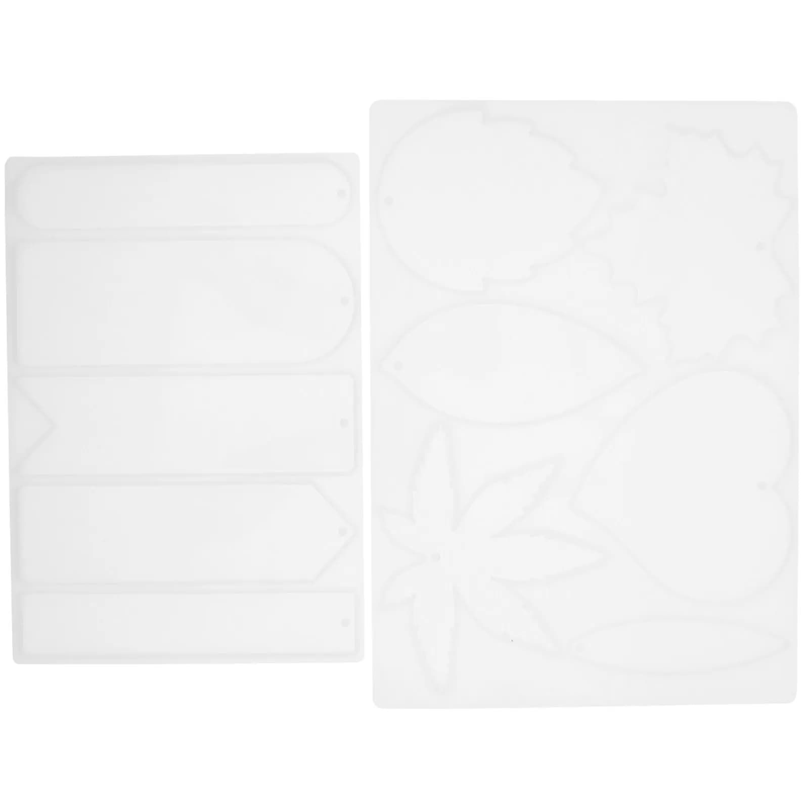 2 Pezzi Stampo in Silicone per Segnalibri, Stampi Creativi in Resina Epossidica Fai-da-Te per Creare Segnalibri Unici, Accessori per Creazione di Gioielli