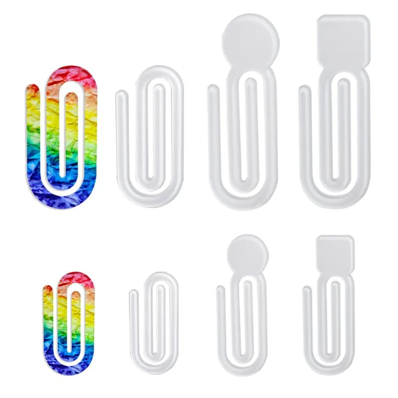 10 clip per carta in acrilico bianco per sublimazione, decorazione da scrivania per ufficio, clip per documenti per notebook, per stampa a trasferimento termico fai da te