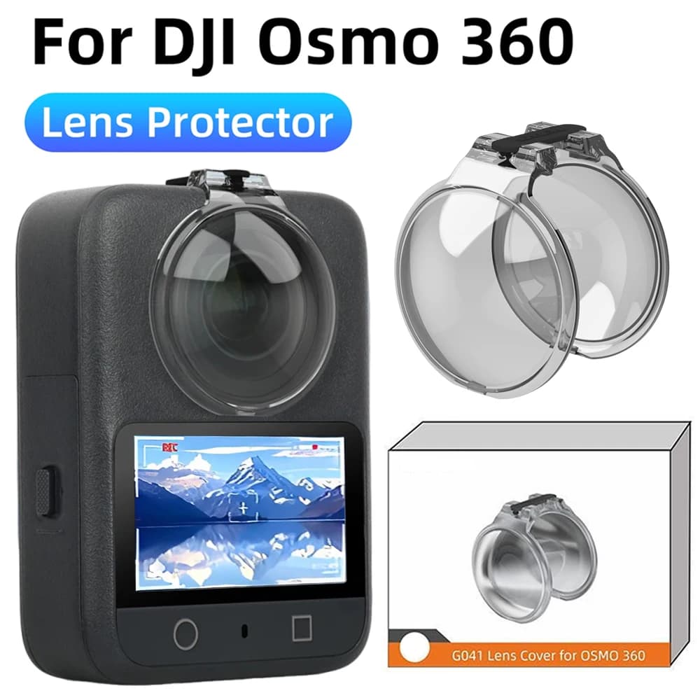 Protezione Lenti Integrata Monopezzo Migliorata per DJI Osmo 360 Action Camera - Anti-graffio, Leggera, Facile da Installare, Cover Protettiva in PC