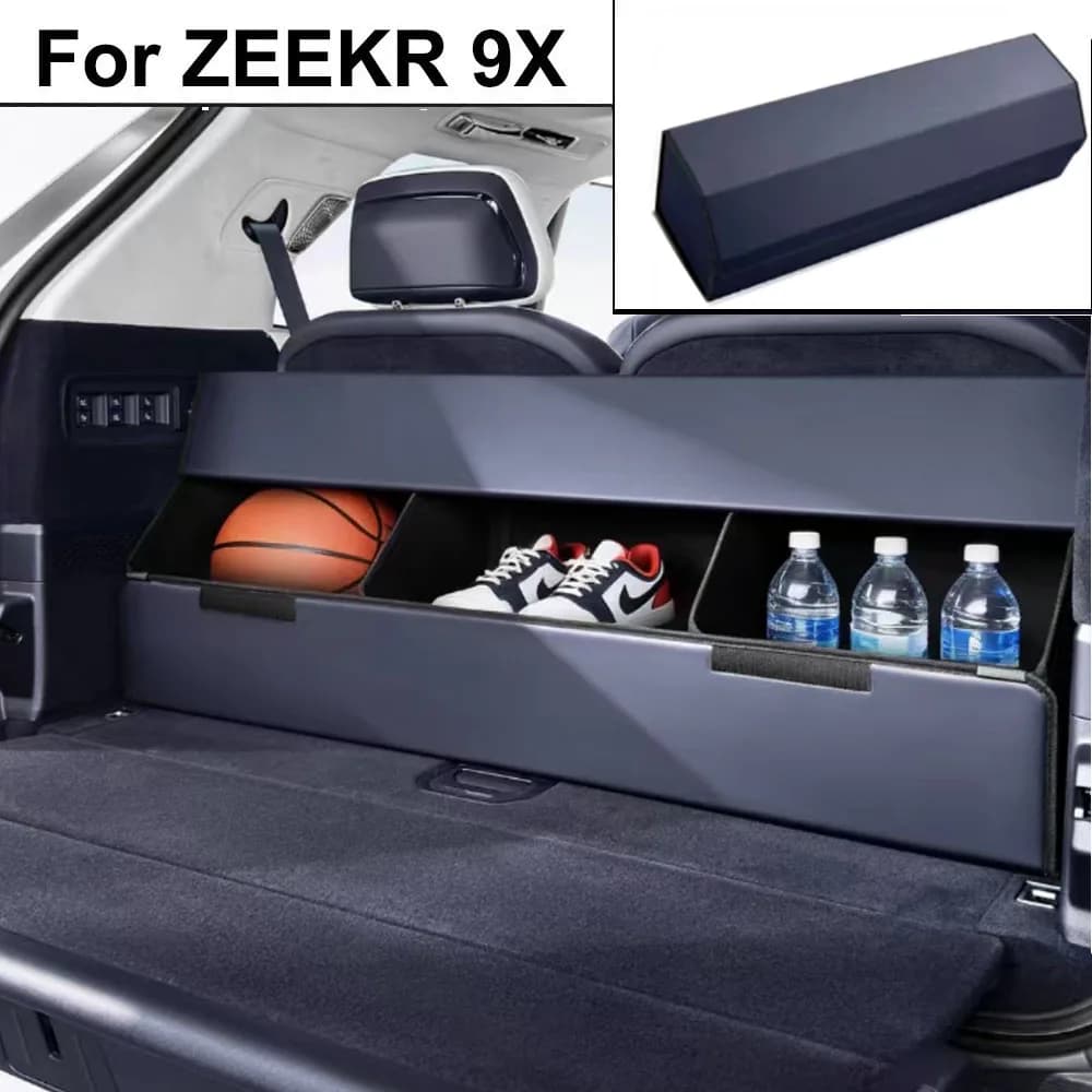 Fit For ZEEKR 9X 2025 2026 Trunk Storage Box Special Foldable Organizer Car Accessories
