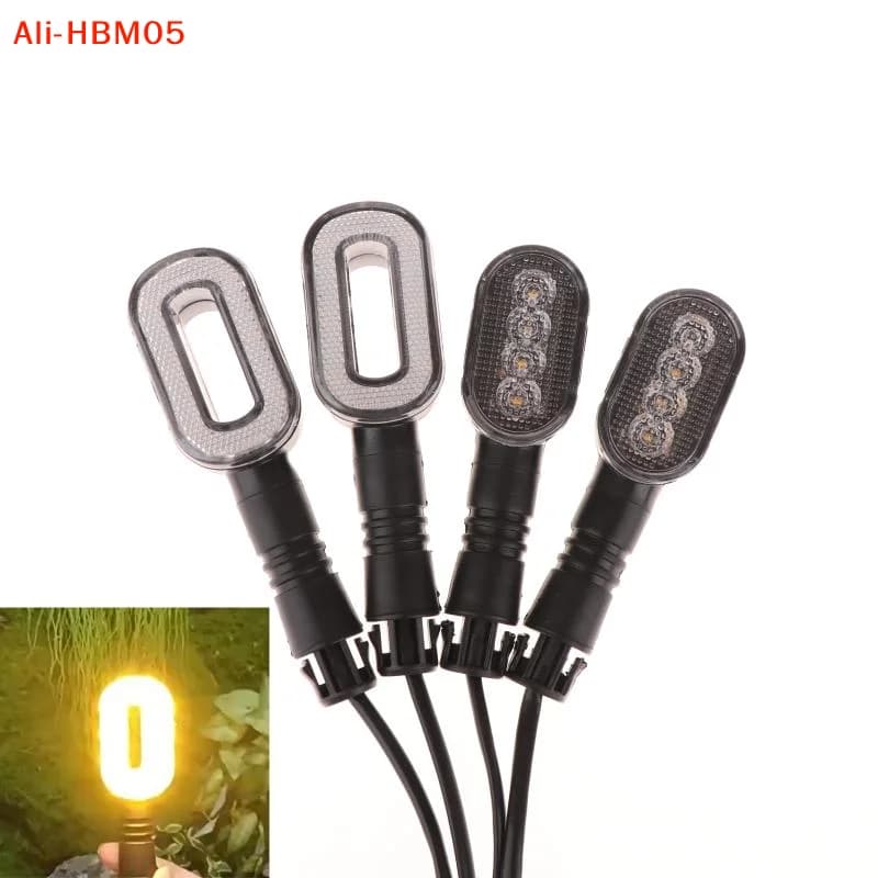 (HB05)2PC Bicycle Turn Signal Horn Taillight 36/48/60/72V Bike Light Warning Lamp For Electric Throttle Motorcycle Scooter Part