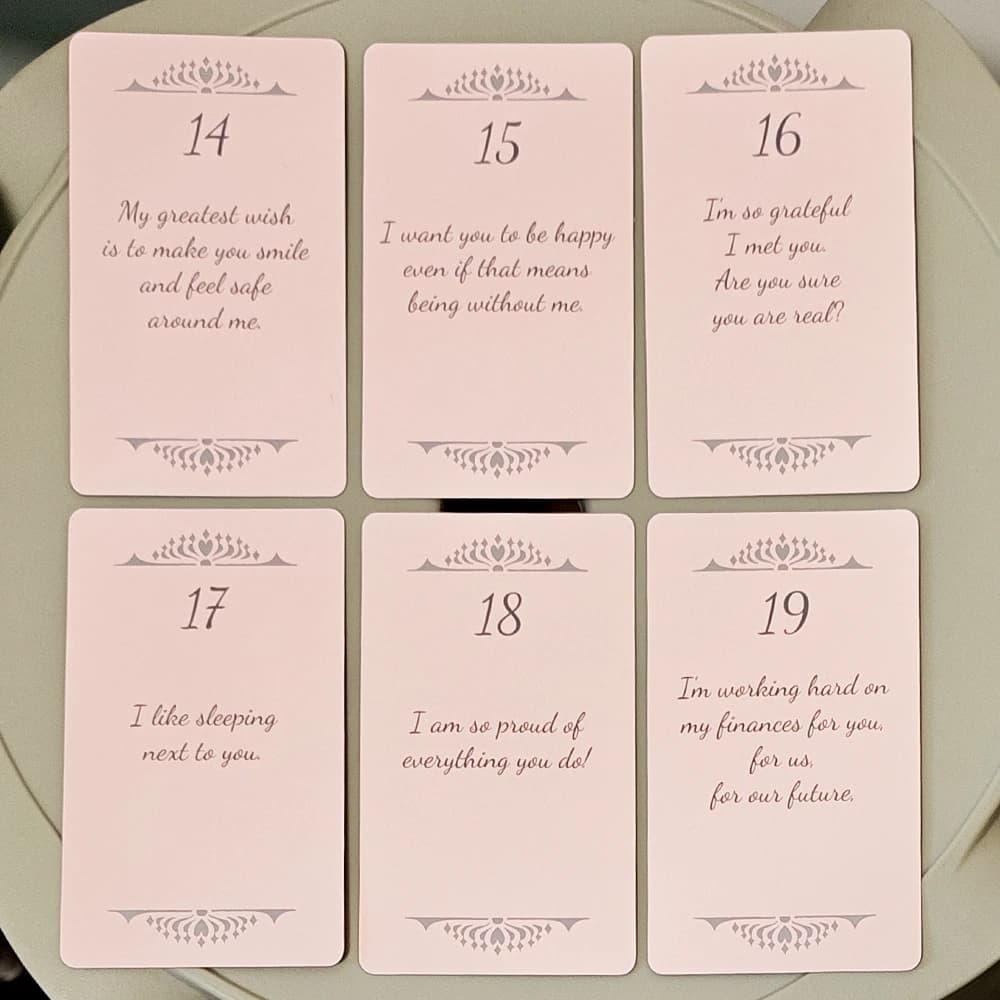 10.3*6 cm Soulmate Love Message Oracle Deck 56 Heartfelt Carte romantiche per letture a doppia fiamma Eleganti carte Oracle rosa
