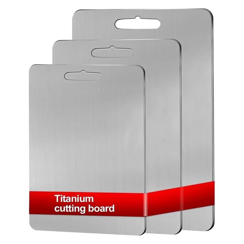 Tagliere da cucina M11K-Grade alimentare 100% titanio puro Tagliere da 3 pezzi per facile da pulire e non assorbe gli odori