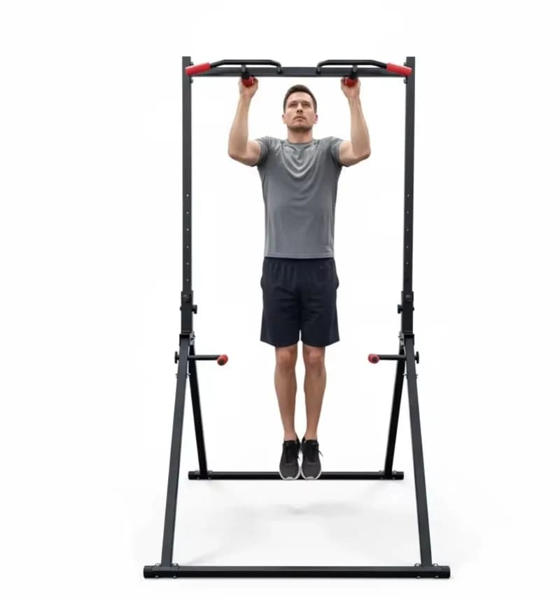 Home Fitness Equipment Adjustable Portable Strength Tower Pull-up Pole Parallel Bar Station Steel Indoor