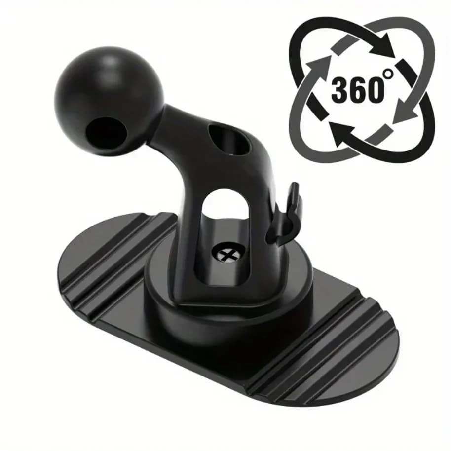 Supporto per Cellulare da Auto con Testa a Sfera da 17mm, Base Adesiva Universale per Cruscotto, Compatibile con iPhone, Samsung, Xiaomi, Huawei