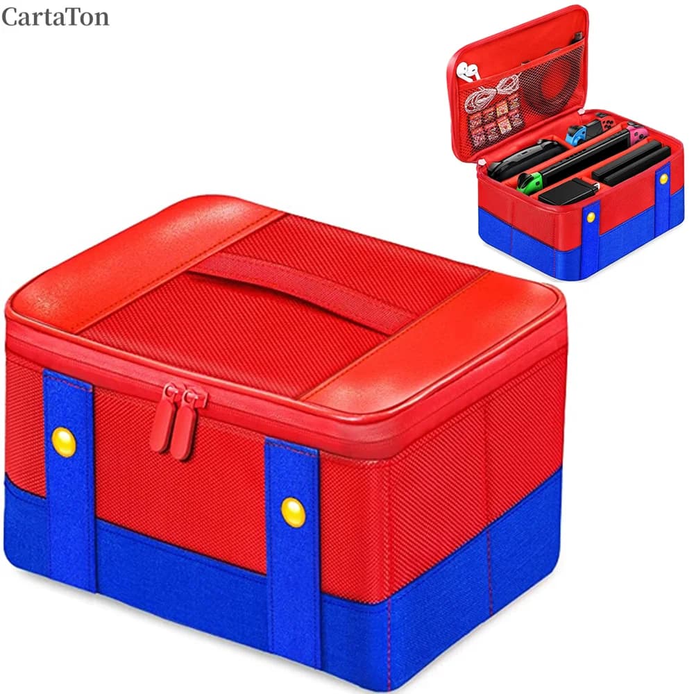 Custodia da Trasporto Grande per Console Nintendo Switch OLED, Controller Pro, Borsa da Viaggio Compatibile con Nintendo Switch Joycon
