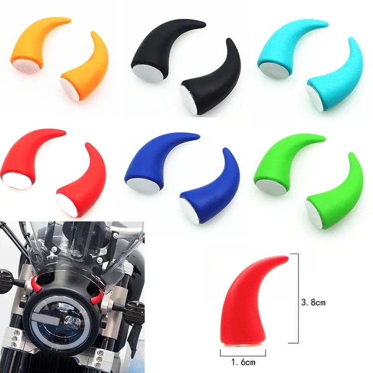2 pz auto moto casco diavolo corno orecchie di gatto decorazione universale moto bicicletta Car Styling decorazione casco adesivi