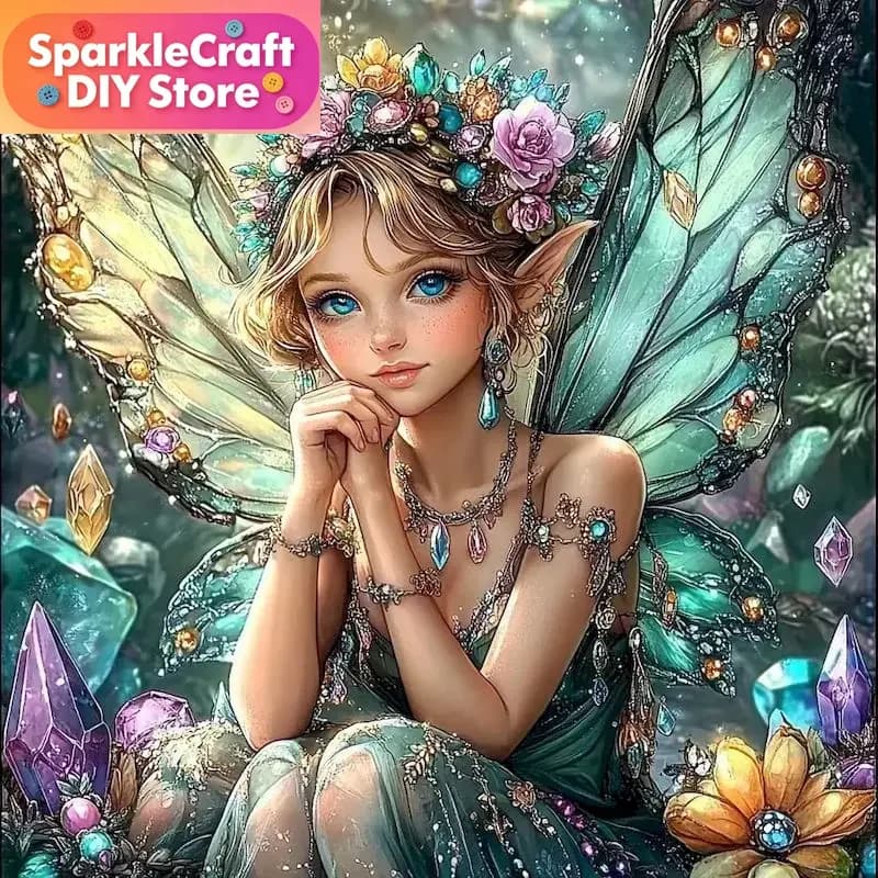 DIY Diamond Painting Elf Diamond Embroidery Cross Stitch Hand Pictures Of Rhinestones Mosaic Decor For Home