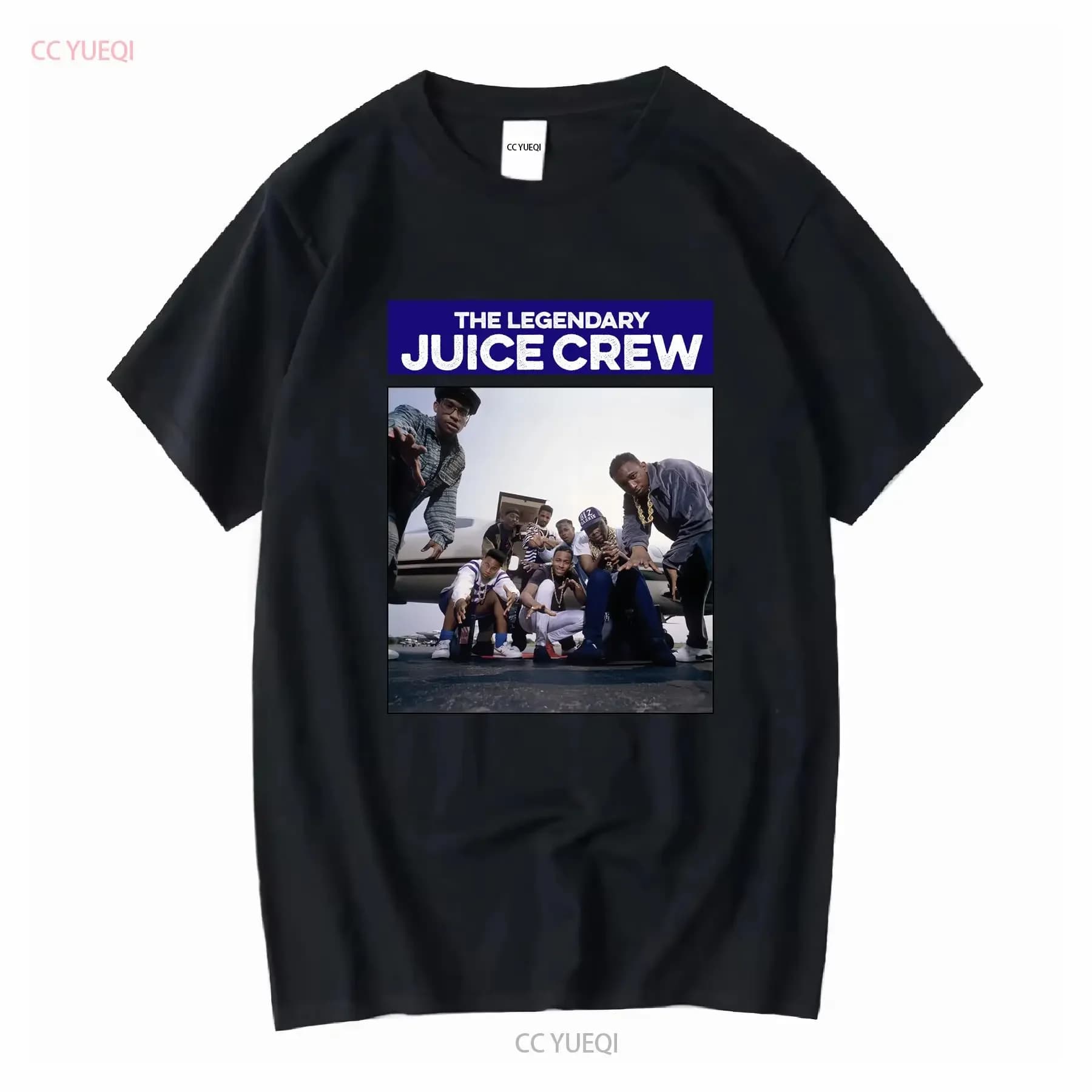 T-shirt vintage Juice Crew taglia SML XL 2XL vintage lavato traspirante allungato moda leggermente top per l'uso quotidiano casual