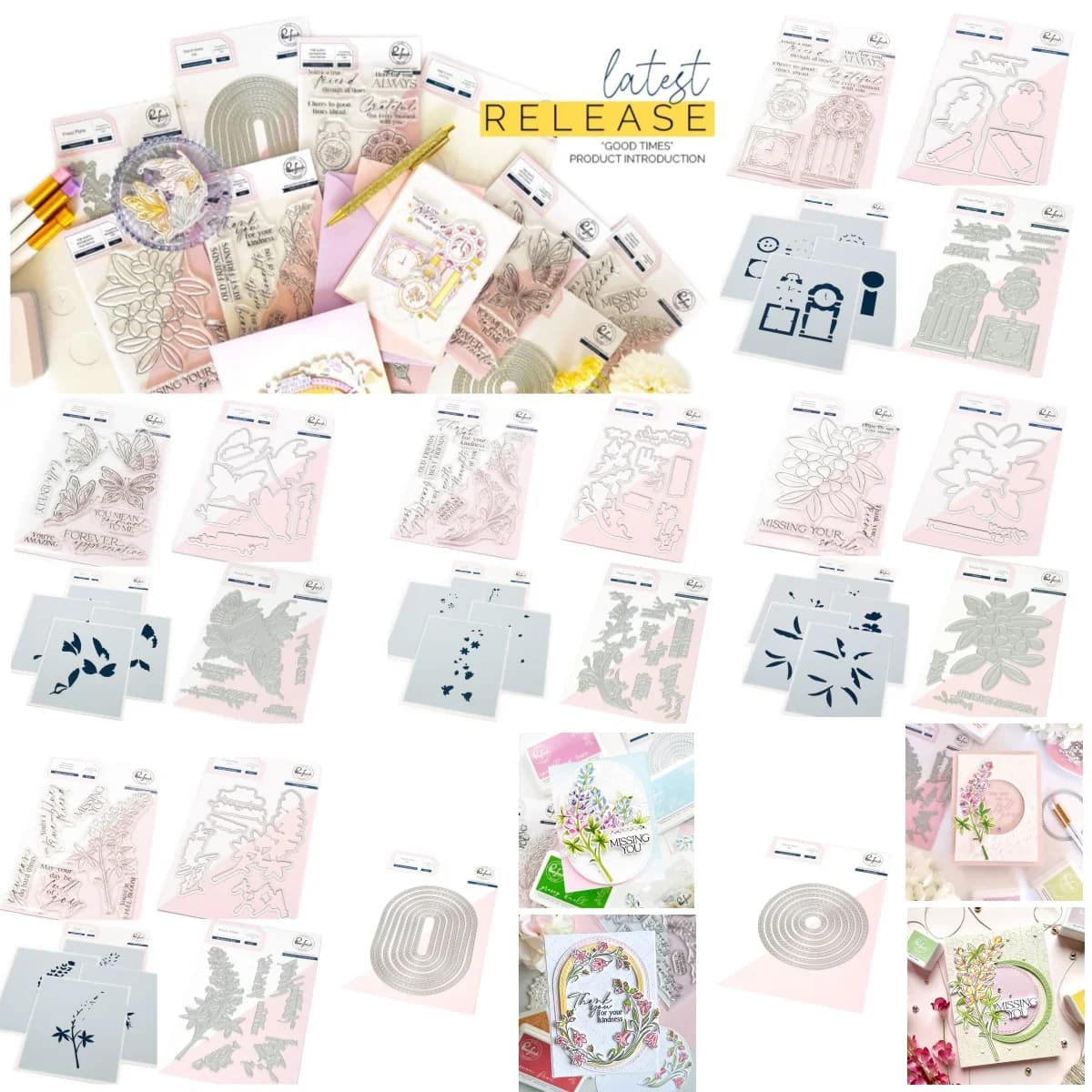 Rosa nuova farfalla orologio fiore metallo fustelle francobolli trasparenti stencil hot foil fai da te creazione di carte scrapbook decorazione fresca 2025