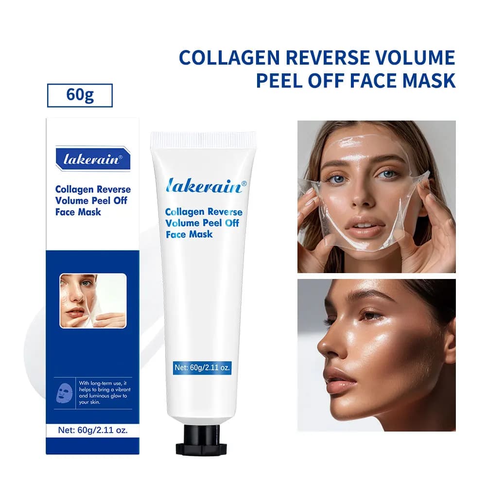 Collagen Volume Peel Off Mask Hydrating Nourishing Plumping Brightening Facial Mask Moisturizing Repair Gentle Skin Care Mask