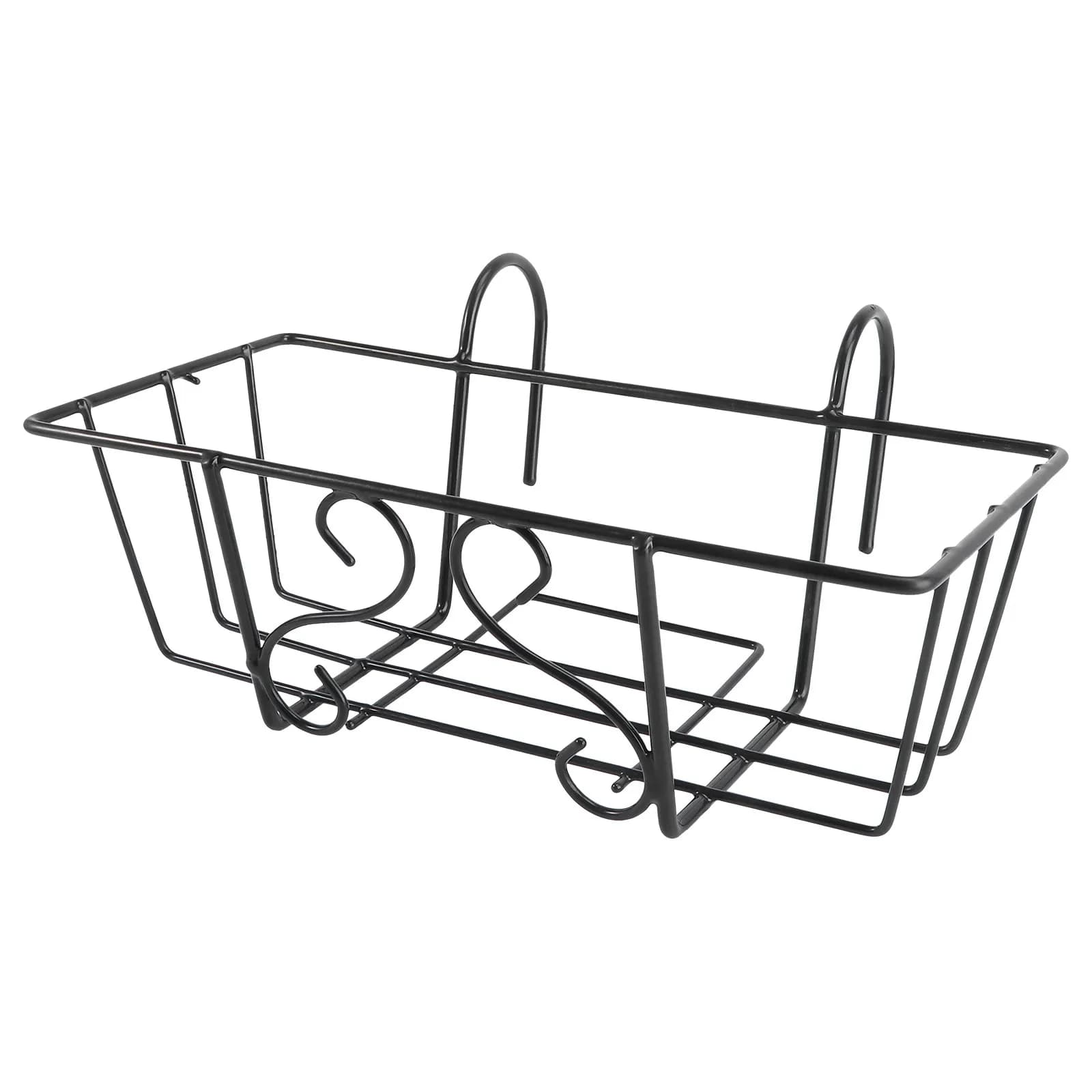 Supporto per Fiori in Ferro da Balcone, Stile Europeo, Portavaso Quadrato, Espositore per Piante da Cucina e Giardino, Decorazione da Tavolo