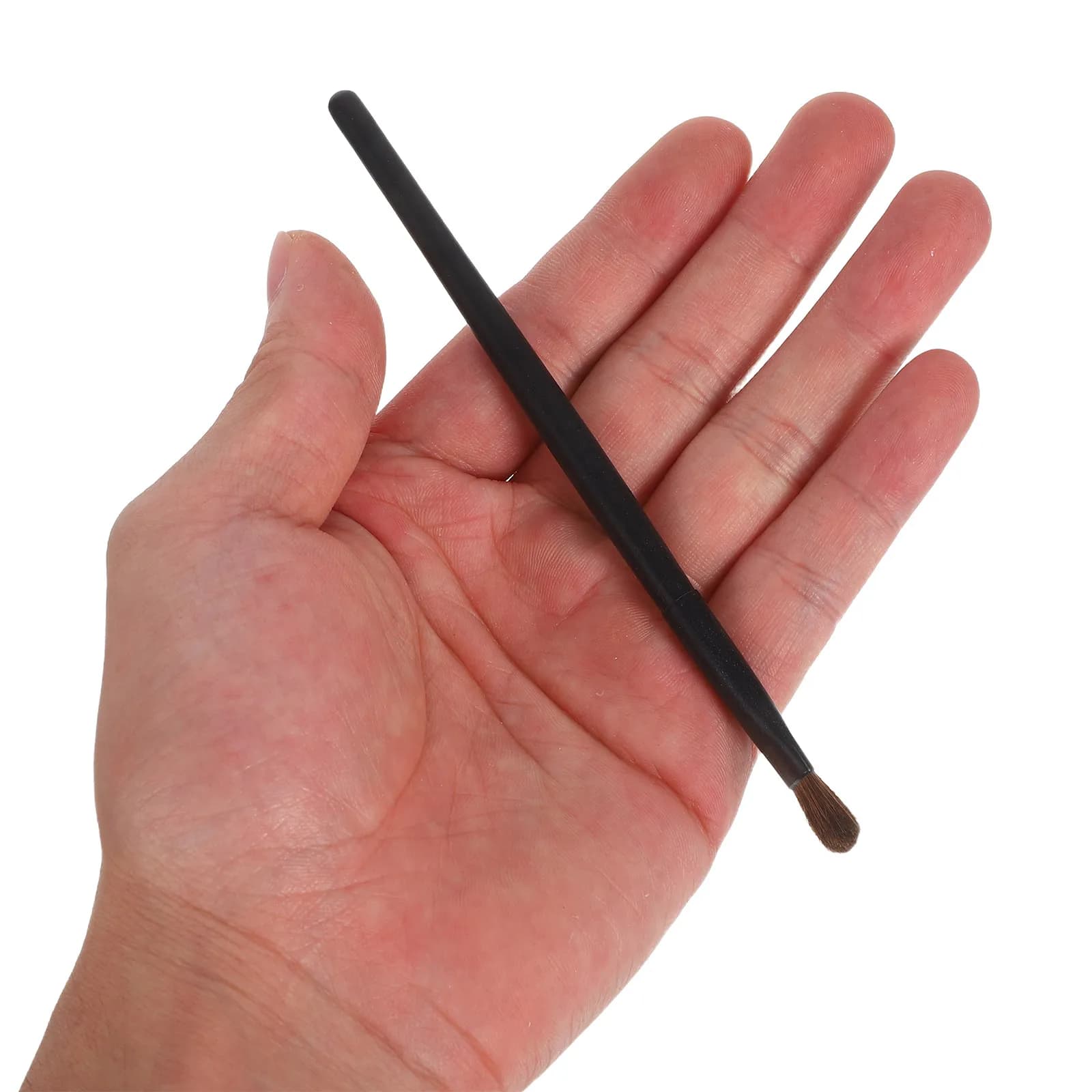 Kit di 5 Pennelli per Trucco Occhi, Strumenti Portatili per Ombretto e Eyeliner, Custodia Compatta, Pennello per Ombretto con Contenitore