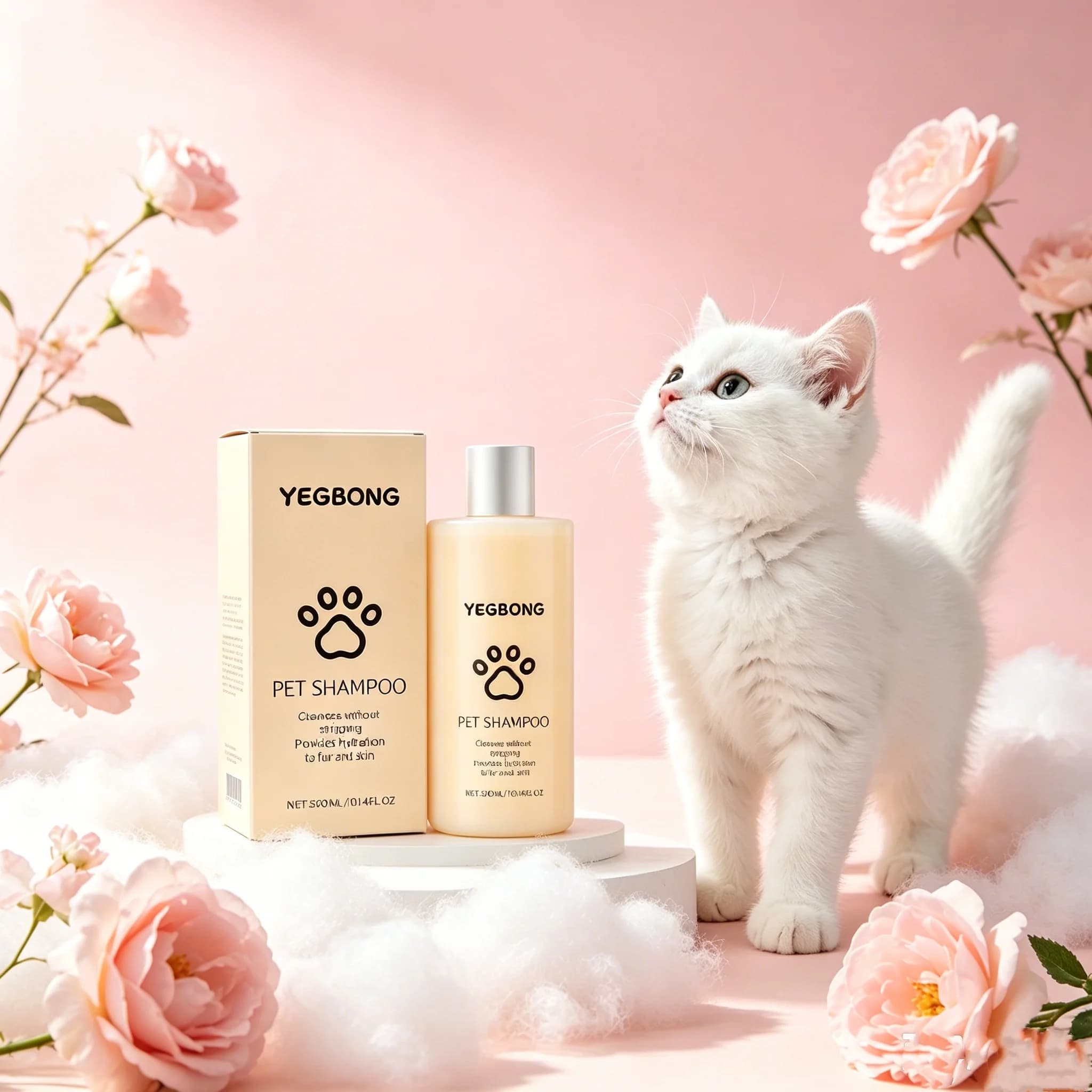 Natural Coconut Pet Shampoo Reducing Hair Loss Safe Soothing Skin Shower Gels Odor Removal Fragrance Shampoo For Cats And Dogs